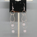 Rose Quartz Drop Earrings