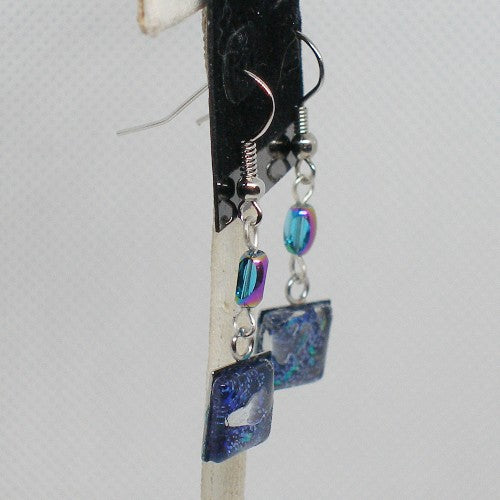 Iridescent Polish Drop Earrings