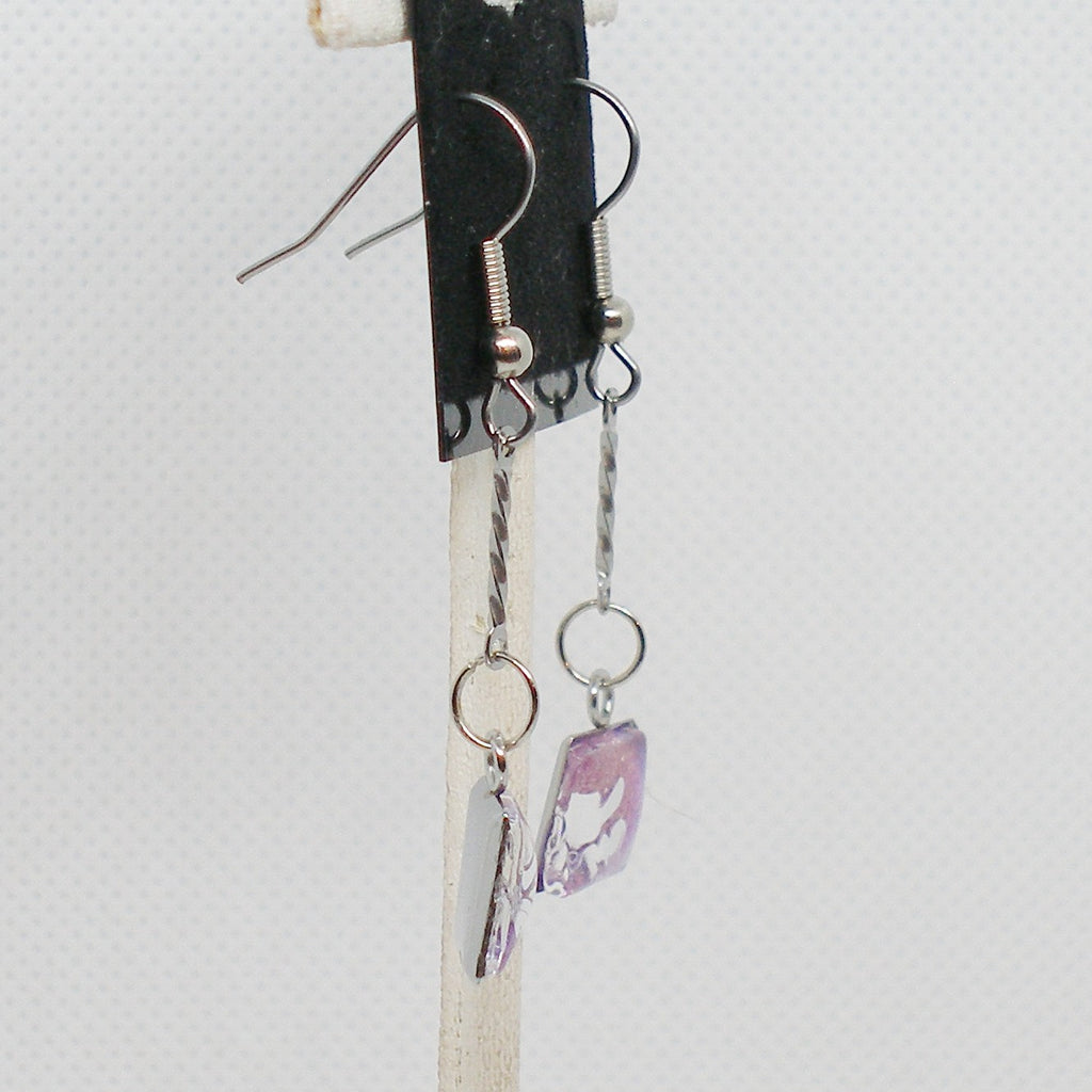 Iridescent Polish Drop Earrings