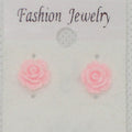 Rose Stud Earrings - Metal Free