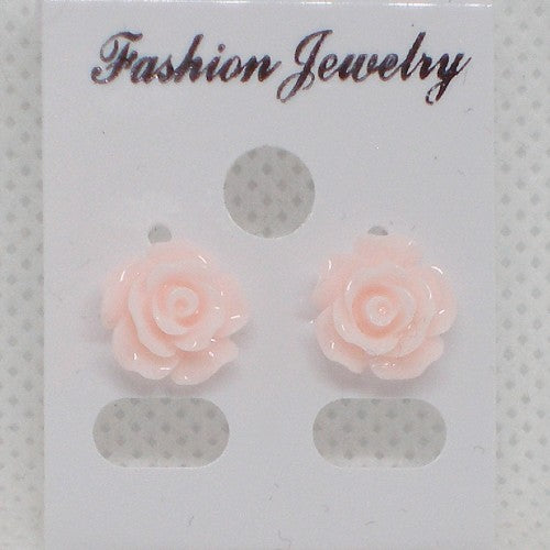 Rose Stud Earrings - Metal Free
