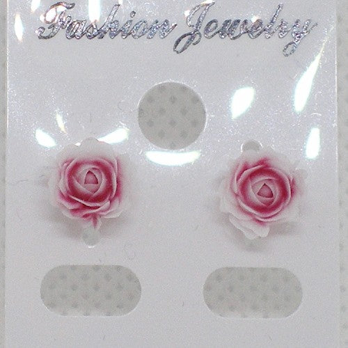 Metal Free Rose Stud Earrings