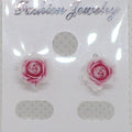 Metal Free Rose Stud Earrings