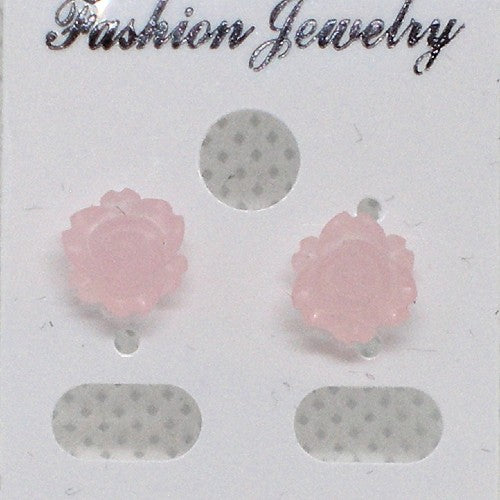 Metal Free Rose Stud Earrings