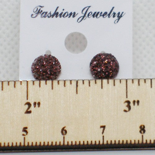 Acrylic Druzy Stud Earrings - Metal Free
