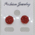 Acrylic Druzy Stud Earrings - Metal Free