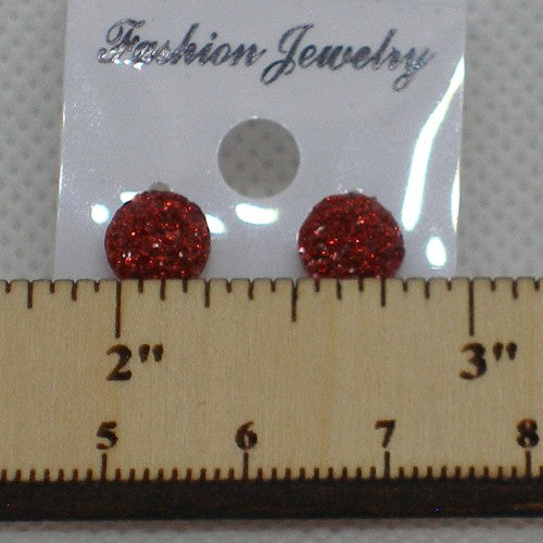 Acrylic Druzy Stud Earrings - Metal Free