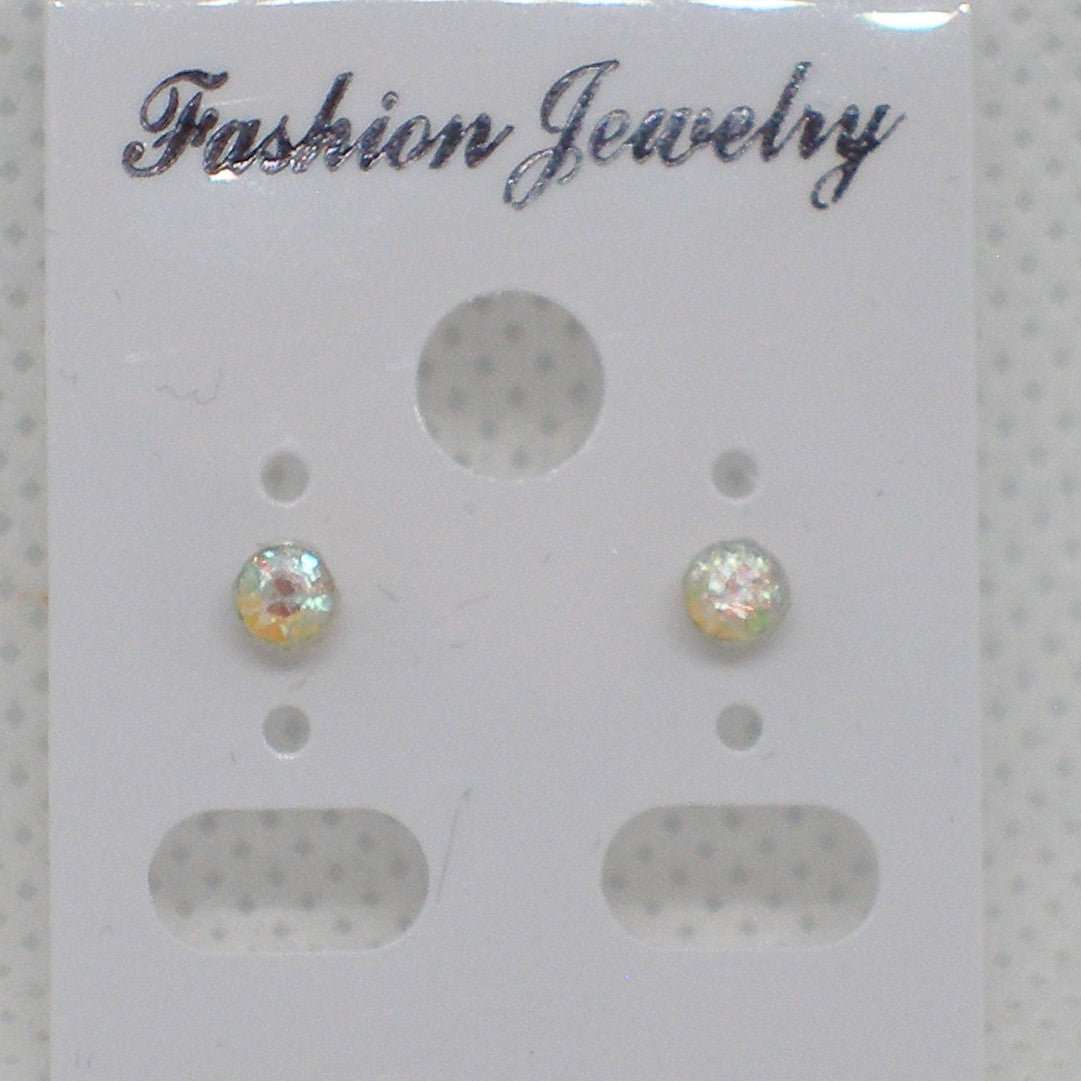 Tiny Crystal Stud Earrings - Metal Free