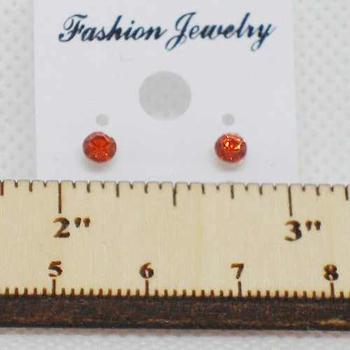 Small Crystal Stud Earrings - Metal Free