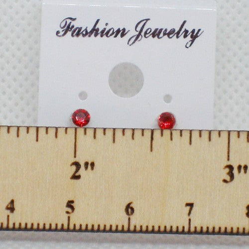 Tiny Crystal Stud Earrings - Metal Free
