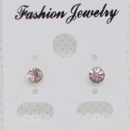 Small Crystal Stud Earrings - Metal Free