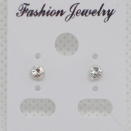 Tiny Crystal Stud Earrings - Metal Free