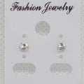 Tiny Crystal Stud Earrings - Metal Free