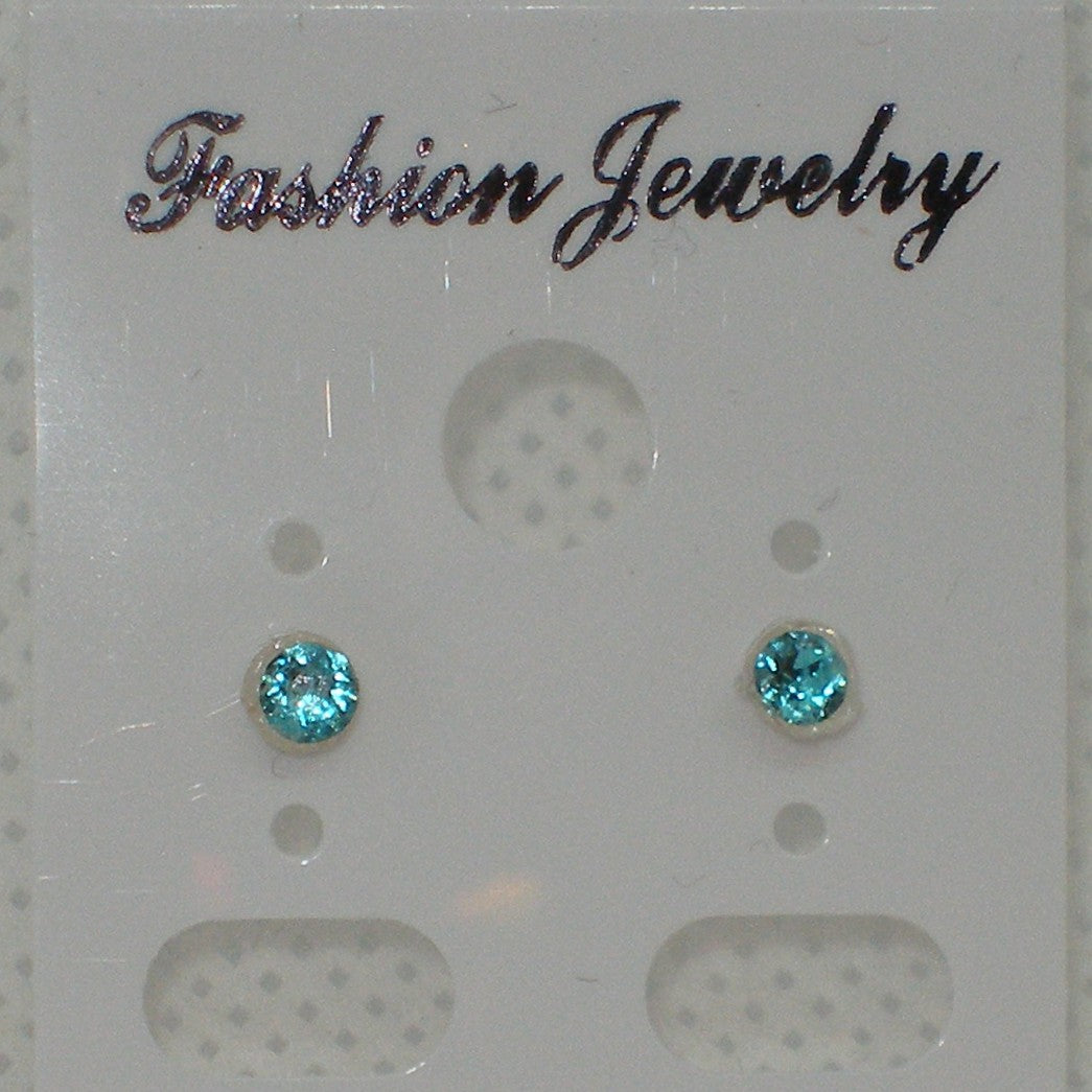 Tiny Crystal Stud Earrings - Metal Free