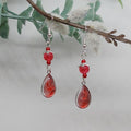 Red Drop Earrings