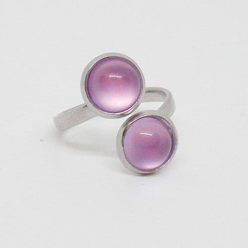 Glass Cabochon Wrap Rings