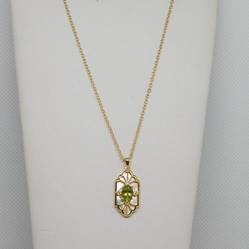 Elegant Peridot Pendant Necklace