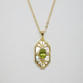 Elegant Peridot Pendant Necklace