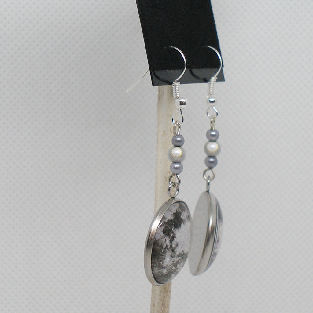 Full Moon Dangle Earrings