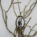 Undead Victorian Lovers Pendant Necklace