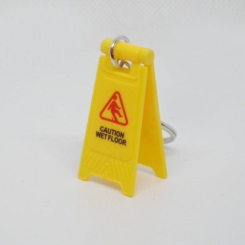 Caution Sign Keychain