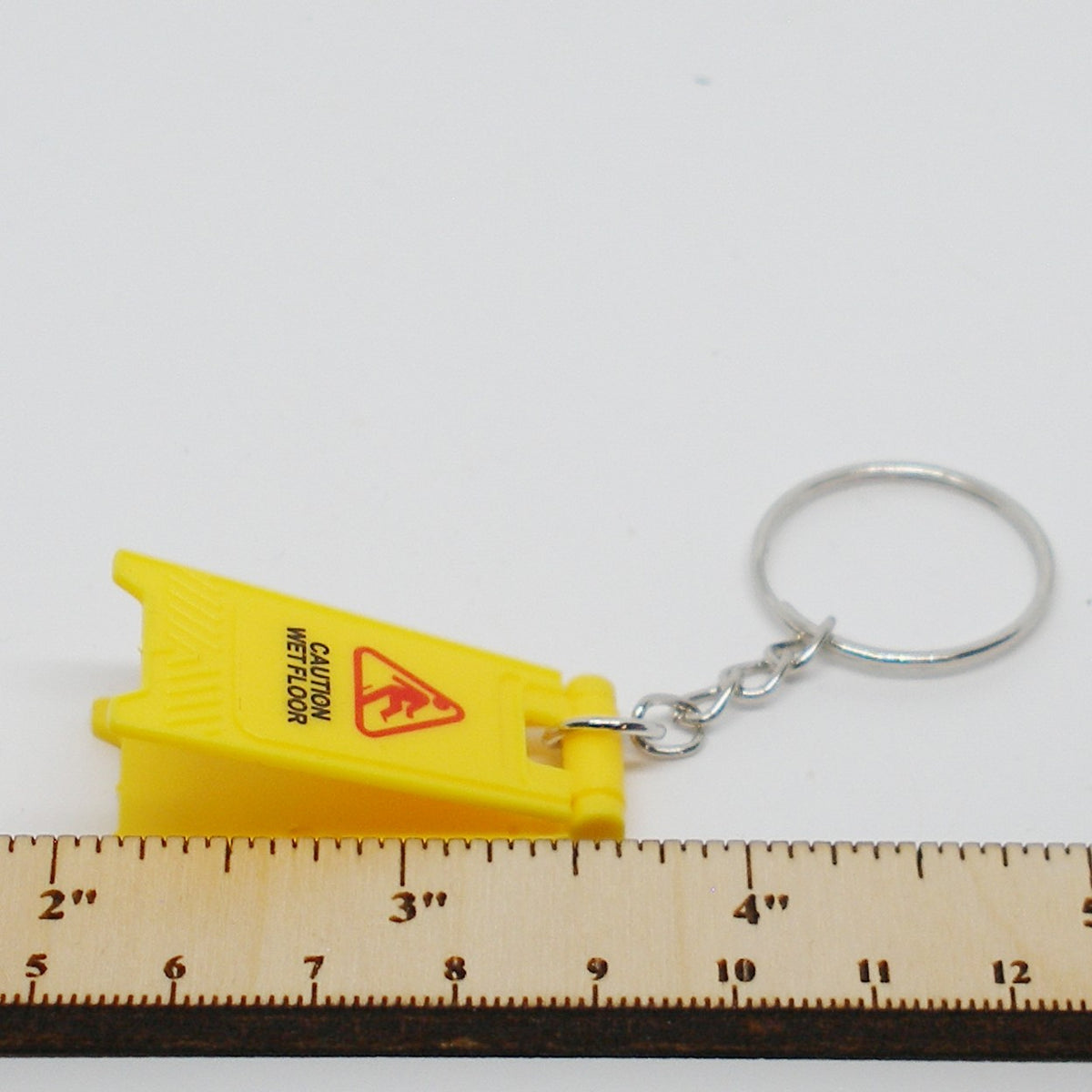 Caution Sign Keychain